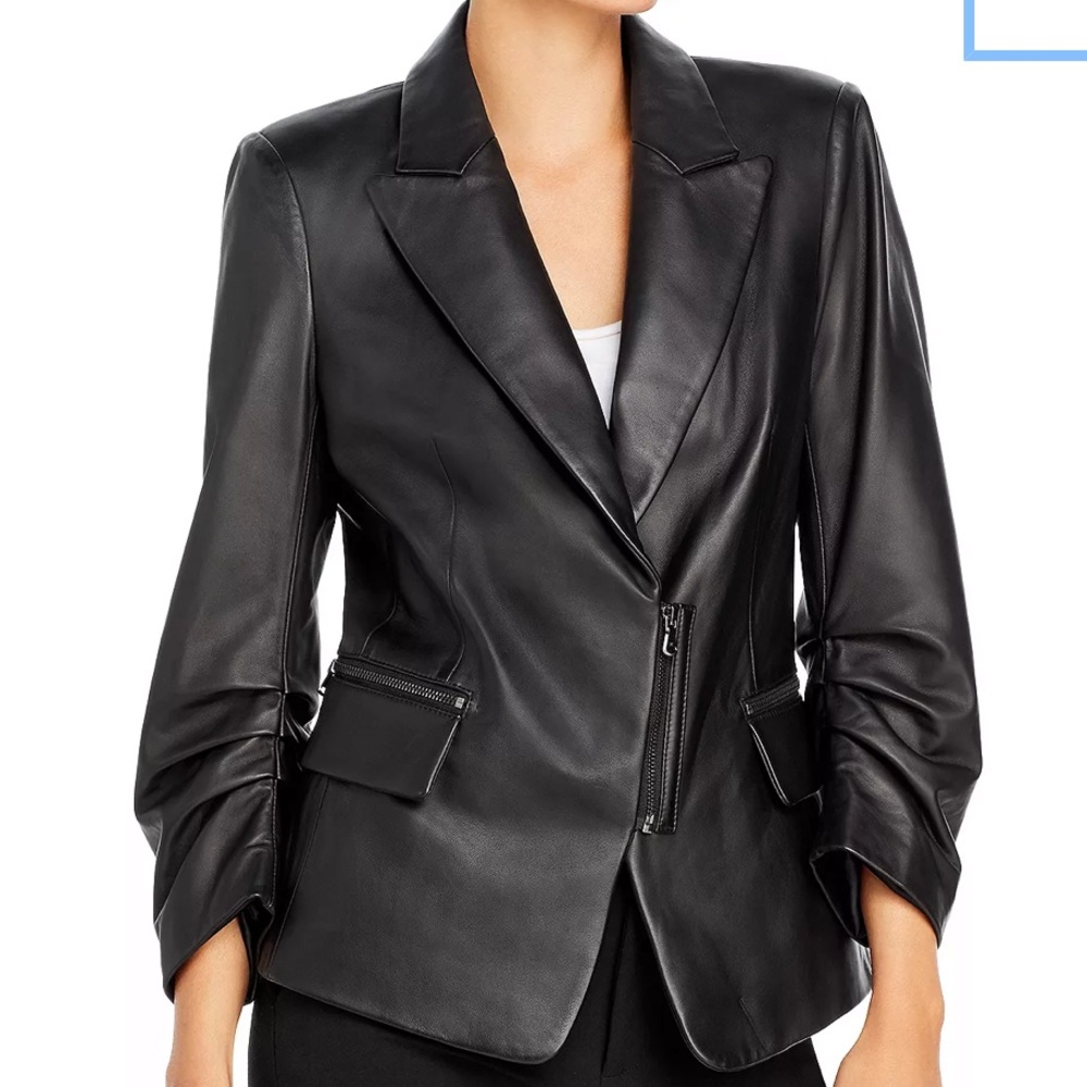 Kobi Halperin Leather Blazer (MSRP $898)
